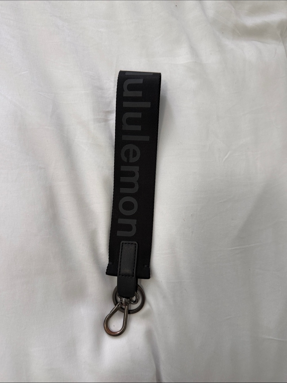 Lululemon Black Logo Key/Bag Strap